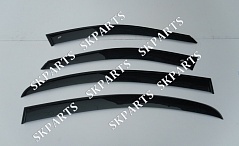 Ветровики (Дефлекторы окон) черные Sd F01 F03 2008-2012 BE22008 BMW 7