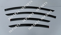 Ветровики (Дефлекторы окон) черные Sd C218 2010 M33810 Mercedes Benz CLS-class
