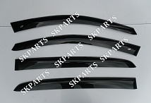 Ветровики (Дефлекторы окон) черные Sd 2010 VE24310 Volkswagen Phaeton Long