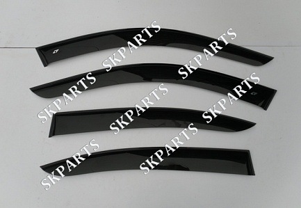 Ветровики (Дефлекторы окон) черные Sd E90 2005-2012 BE20605 BMW 3