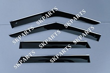 Ветровики черные с хромированным молдингом 5d 2011 L10911CR Land Rover Range Rover 