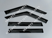 Ветровики (Дефлекторы окон) черные 2013 LE11013 Land Rover Range Rover Vogue