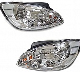 Фара передняя левая 2006 (HY111010102L) 921011C500 (Китай)