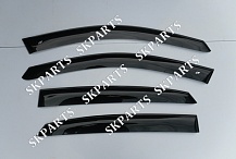 Ветровики (Дефлекторы окон) черные D4 S8 2010-2012 AE13010 Audi A8 Long